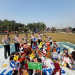Meriahkan Hari Anak Nasional, Dishub Sambas Tanamkan Kesadaran Lalu Lintas Sejak Dini di Car Free Day