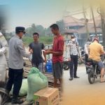 Cegah Dampak Buruk Asap, Dishub Kabupaten Sambas Bagikan Masker Gratis untuk Warga